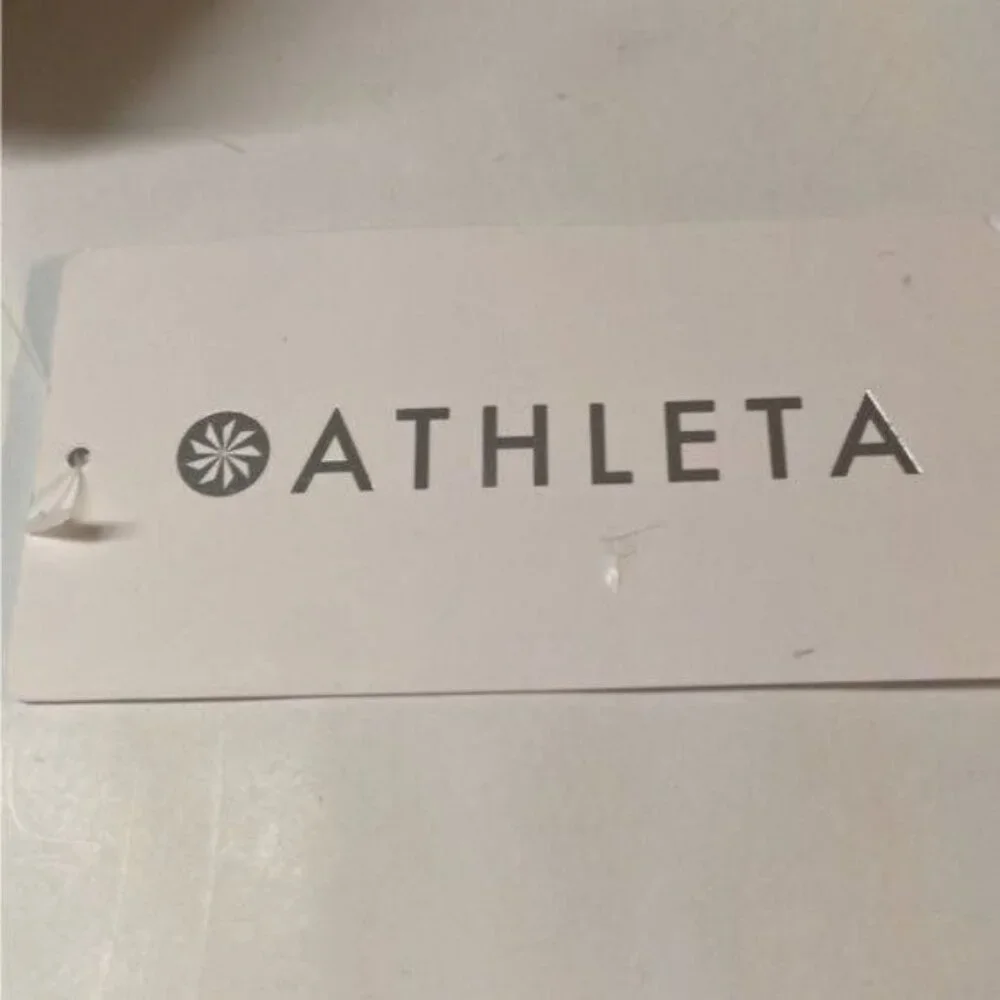 Athleta‎ Square Neck Bra Cup Swim Tankini Black UPF 50+ Beach Vacation